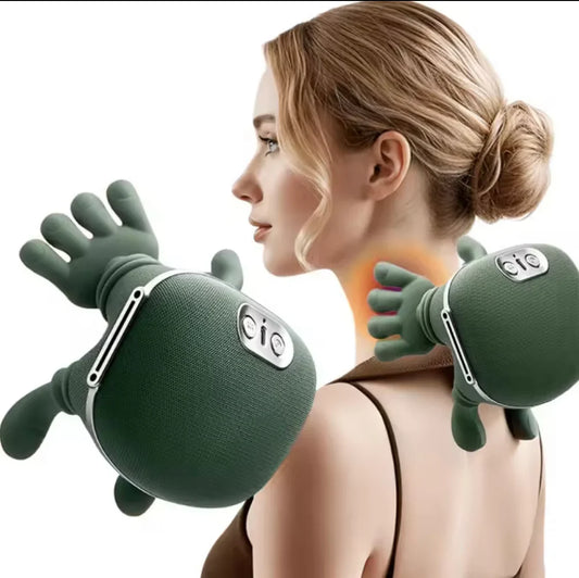 .Heated Pillow Neck And Back Massager, Bionic Neck Shoulder Massager, Electric Kneading Muscles Massager