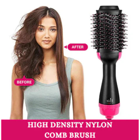 One Step 3-in-1 Hot Air Brush – Dry, Straighten & Volumize Effortlessly 💁‍♀️ | Limited Time Offer, Hurry Up! 🔥