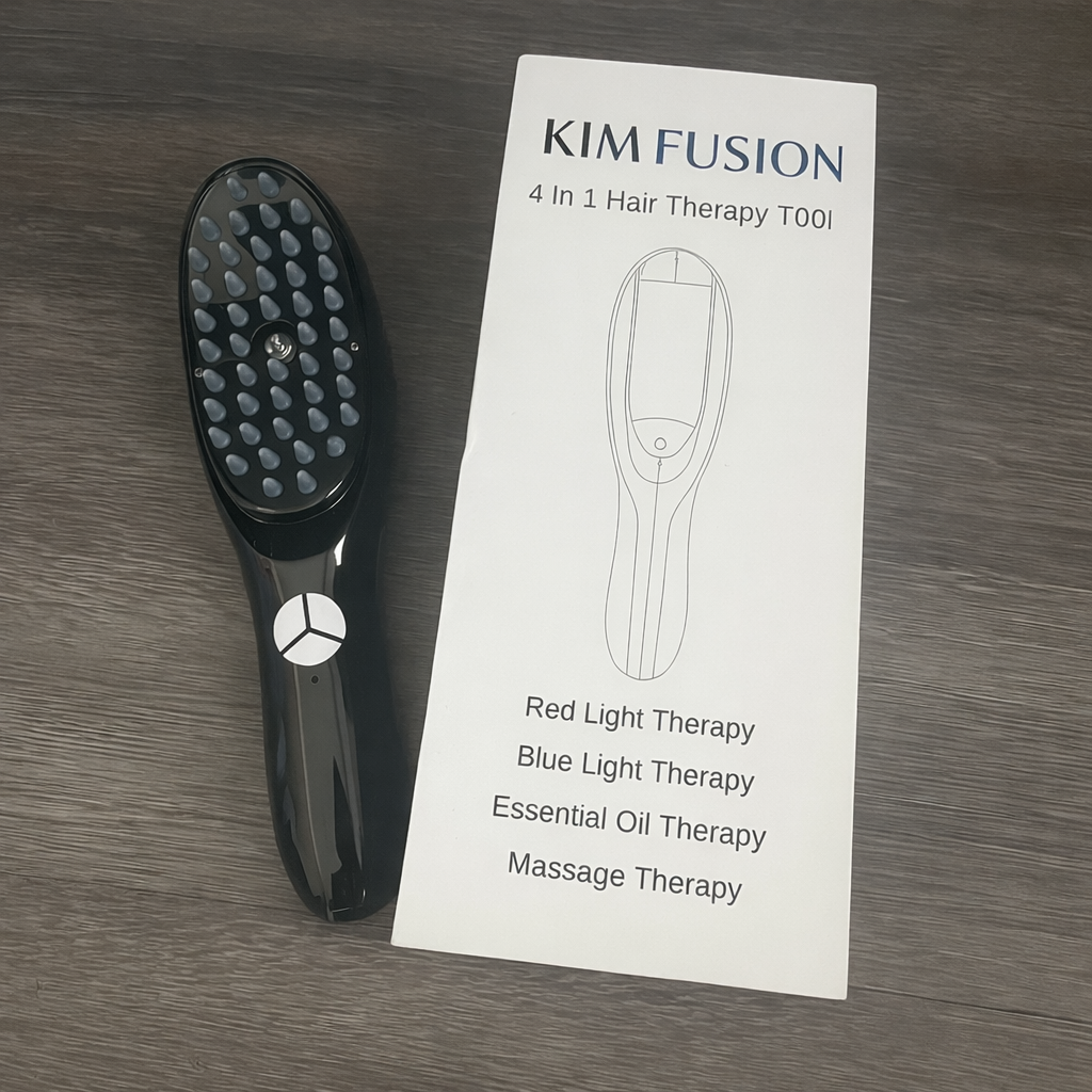 Red Light Therapy Hair Brush – For Stronger, Fuller Hair 🔴💪