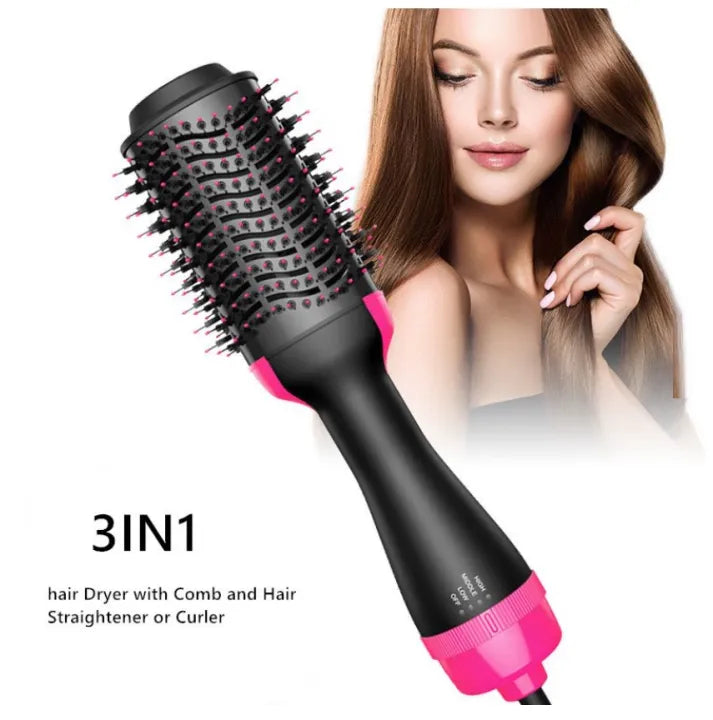 One Step 3-in-1 Hot Air Brush – Dry, Straighten & Volumize Effortlessly 💁‍♀️ | Limited Time Offer, Hurry Up! 🔥