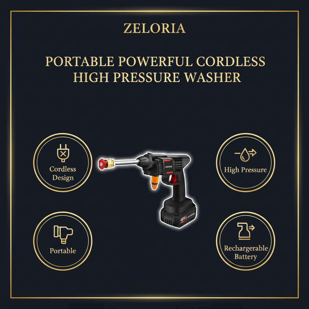 Portable Powerful Cordless High Pressure Washer