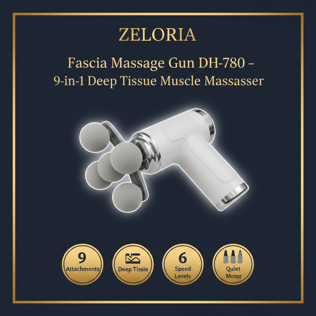 Fascia Gun Massager – Deep Tissue Muscle Relaxation Massage Gun