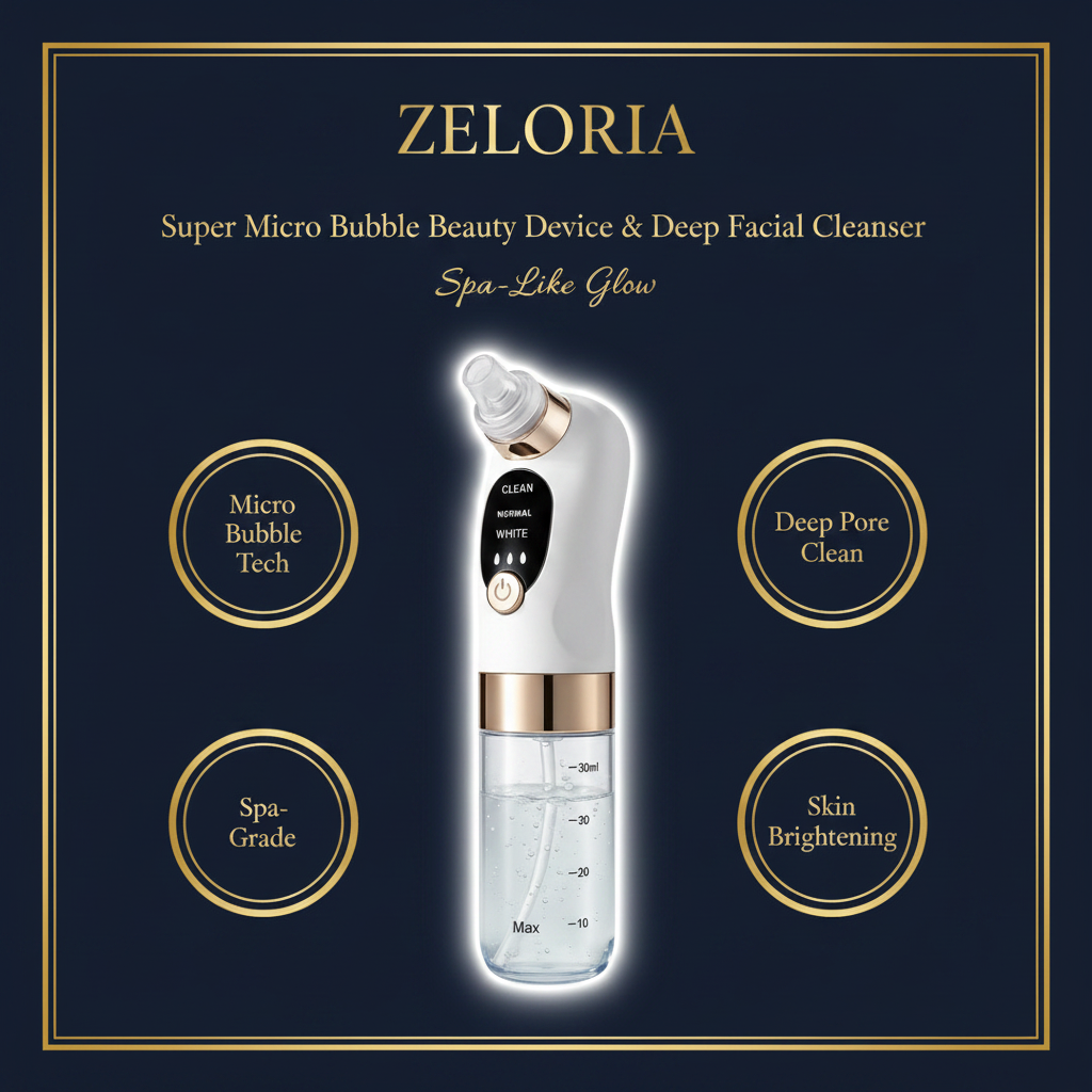 Super Micro Bubble Beauty Device & Deep Facial Cleanser 💦 – Spa-Like Glow in minutes