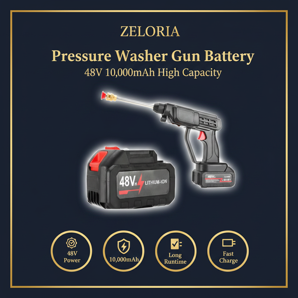 48v Wireless High Pressure Washer  With Single battery & Premium Box