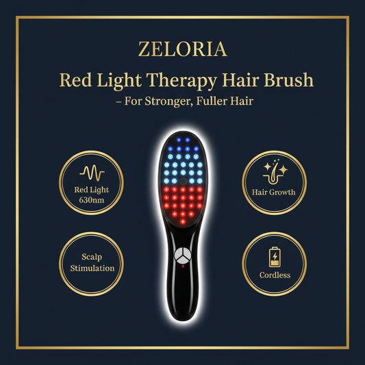 Red Light Therapy Hair Brush – For Stronger, Fuller Hair 🔴💪