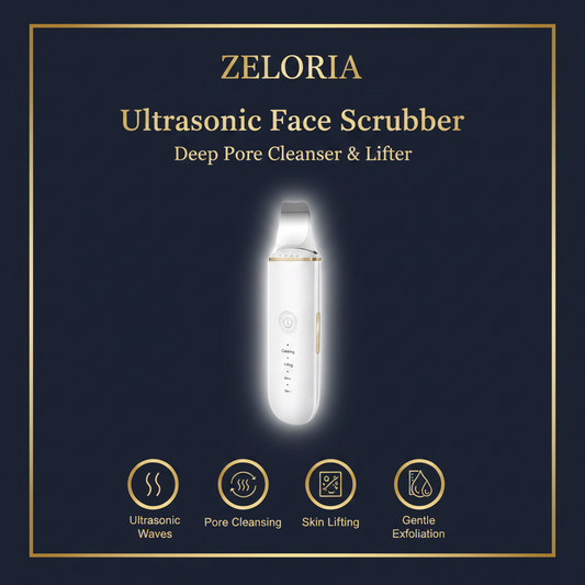 🌊 Ultrasonic Face Scrubber – Deep Pore Cleanser & Lifter 💆‍♀️